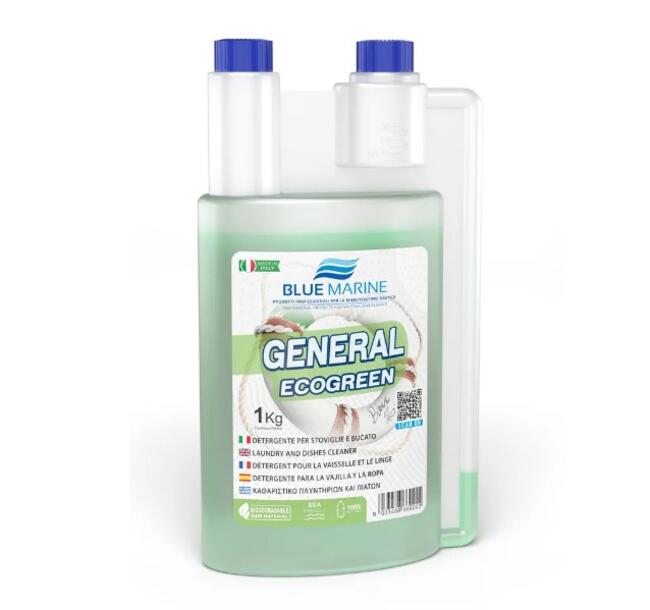 Detergente Per Stoviglie E Bucato General Ecogreen 1 Kg Blue Marine